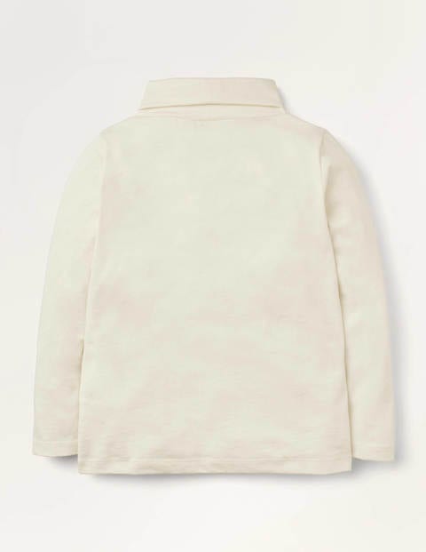 Roll Neck Supersoft T-shirt - Ivory Roll Neck Supersoft T-shirt - Ivory