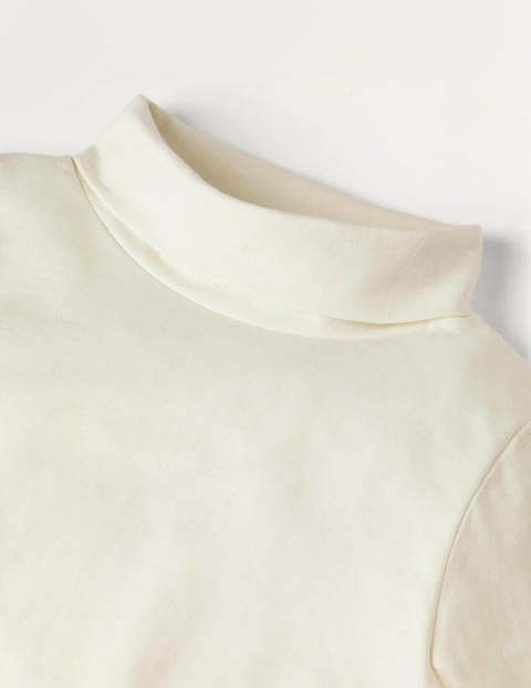 Roll Neck Supersoft T-shirt - Ivory Roll Neck Supersoft T-shirt - Ivory