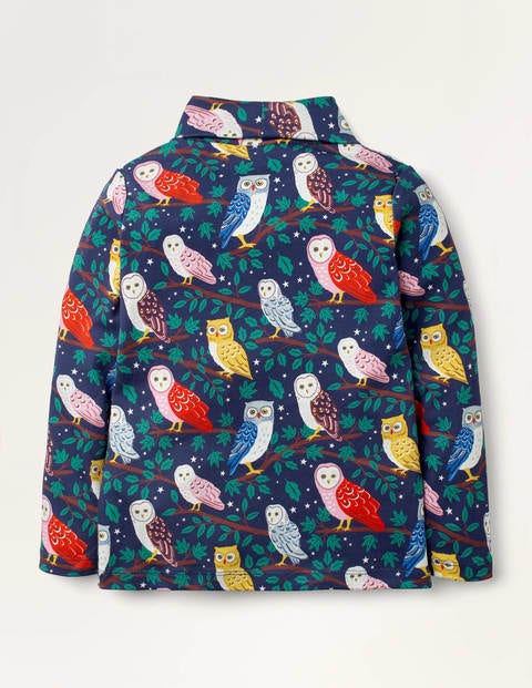 Roll Neck Supersoft T-shirt - College Navy Owls Roll Neck Supersoft T-shirt - College Navy Owls