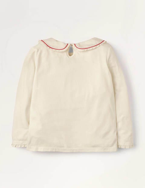 Bunny Collar Jersey Top - Ivory Bunny Collar Jersey Top - Ivory