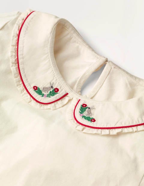 Bunny Collar Jersey Top - Ivory Bunny Collar Jersey Top - Ivory