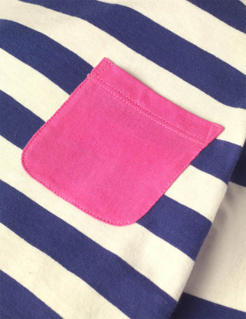 Hotchpotch Stripe T-shirt - Starboard Blue/Ivory Hotchpotch Stripe T-shirt - Starboard Blue/Ivory