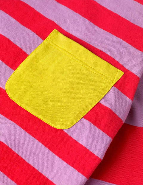 T-Shirt mit Streifen und Mustermix - Peperonirot/Lila T-Shirt mit Streifen und Mustermix - Peperonirot/Lila