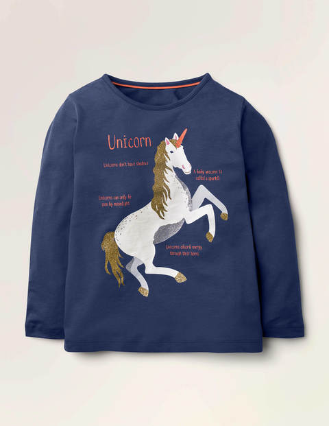 Fun Facts T-shirt - Starboard Blue Unicorn Fun Facts T-shirt - Starboard Blue Unicorn