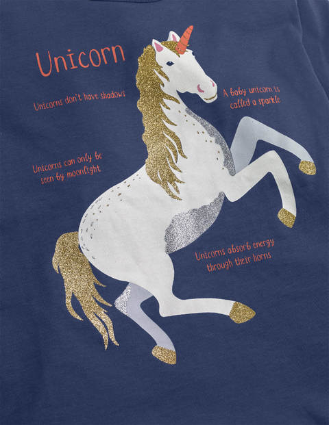 Fun Facts T-shirt - Starboard Blue Unicorn Fun Facts T-shirt - Starboard Blue Unicorn