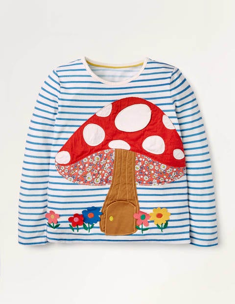 Woodland Lift The Flap T-shirt - Ivory/Blue Toadstool Woodland Lift The Flap T-shirt - Ivory/Blue Toadstool