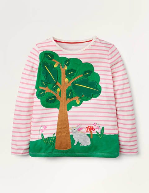 Woodland Lift The Flap T-shirt - Ivory/Formica Pink Woodland Woodland Lift The Flap T-shirt - Ivory/Formica Pink Woodland