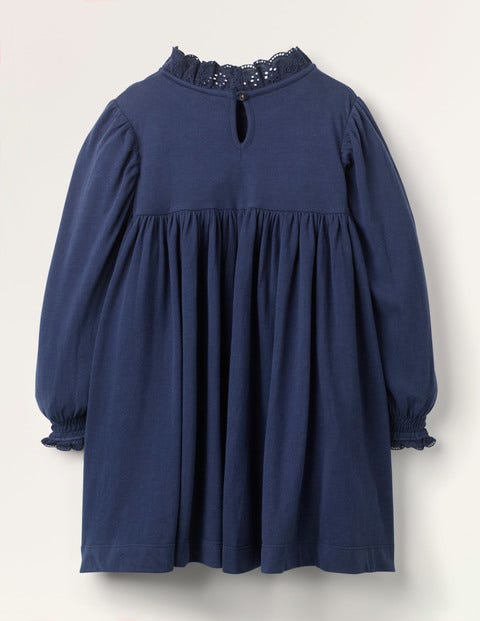 Pin Tuck Jersey Dress - College Navy Pin Tuck Jersey Dress - College Navy