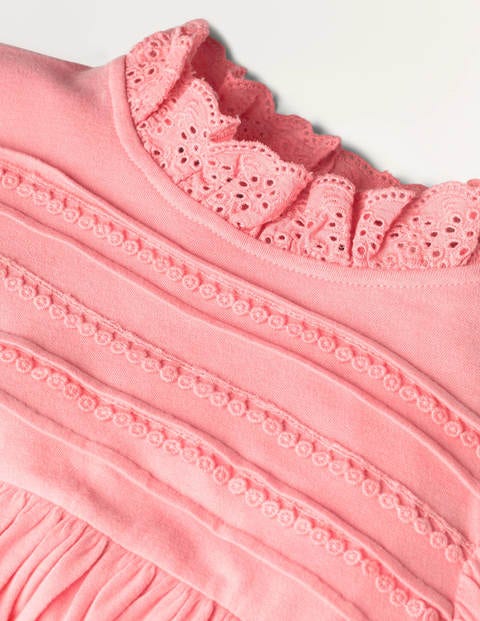 Pin Tuck Jersey Dress - Formica Pink Pin Tuck Jersey Dress - Formica Pink