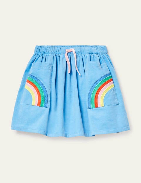 Rainbow Pocket Woven Skirt - Frosted Blue Rainbow Rainbow Pocket Woven Skirt - Frosted Blue Rainbow