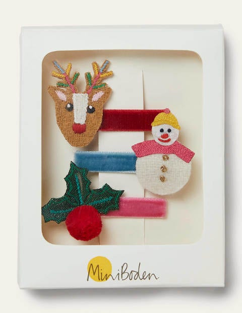 Haarclips im 3er-Pack - Bunt, Weihnachtsmotiv Haarclips im 3er-Pack - Bunt, Weihnachtsmotiv