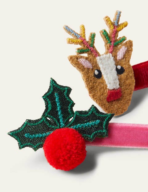 Haarclips im 3er-Pack - Bunt, Weihnachtsmotiv Haarclips im 3er-Pack - Bunt, Weihnachtsmotiv