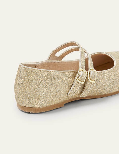 Partyschuhe mit Klettverschluss - Gold-Metallic Partyschuhe mit Klettverschluss - Gold-Metallic