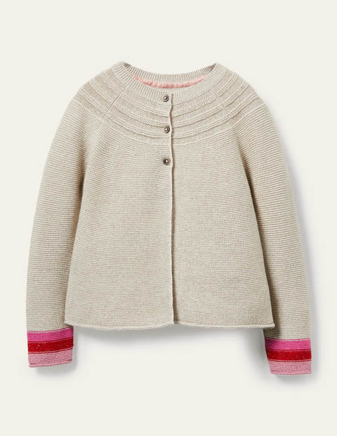 Baumwollkaschmircardigan - Goldglitzer, Regenbogen Baumwollkaschmircardigan - Goldglitzer, Regenbogen