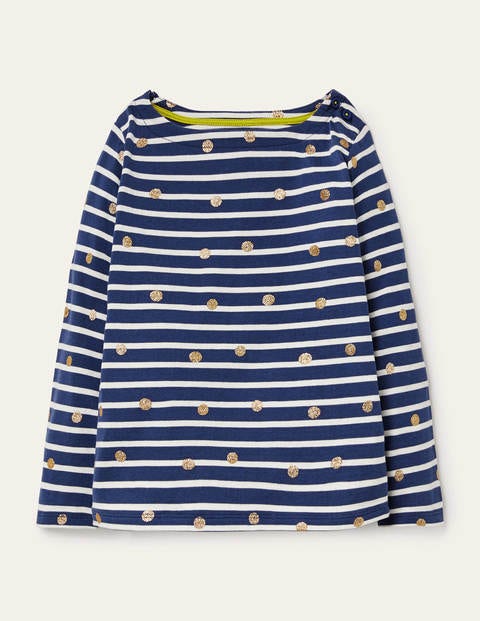 Everyday Breton - Navy/ Ivory Glitter Spot Everyday Breton - Navy/ Ivory Glitter Spot