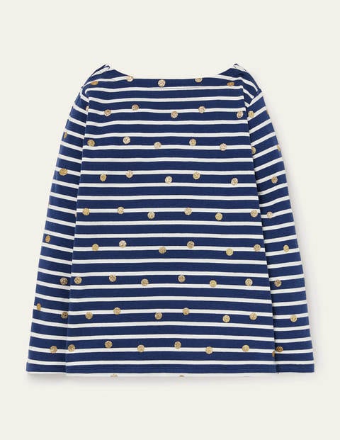 Everyday Breton - Navy/ Ivory Glitter Spot Everyday Breton - Navy/ Ivory Glitter Spot