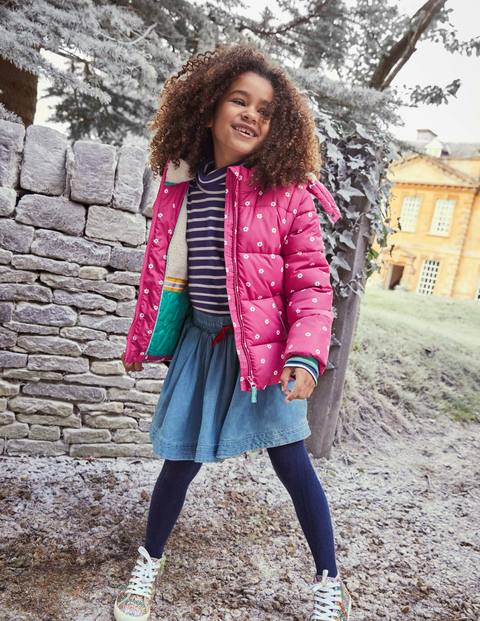 Cosy 2 in 1 Padded Jacket - Tickled Pink Geo Flower Cosy 2 in 1 Padded Jacket - Tickled Pink Geo Flower