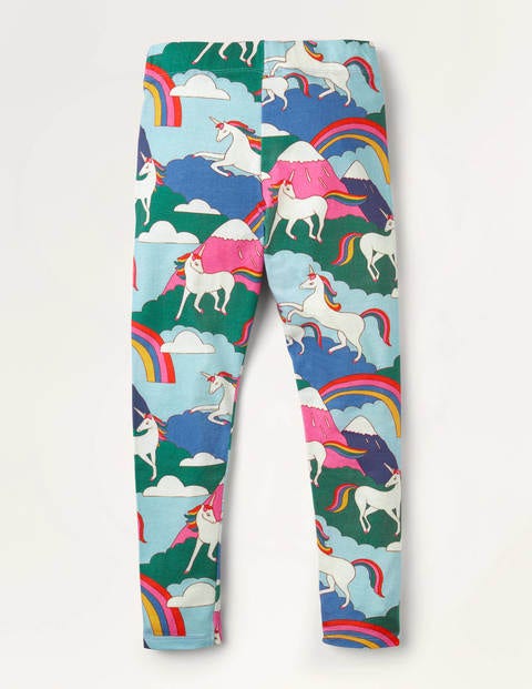 Fun Leggings - Multi Unicorn Mountain