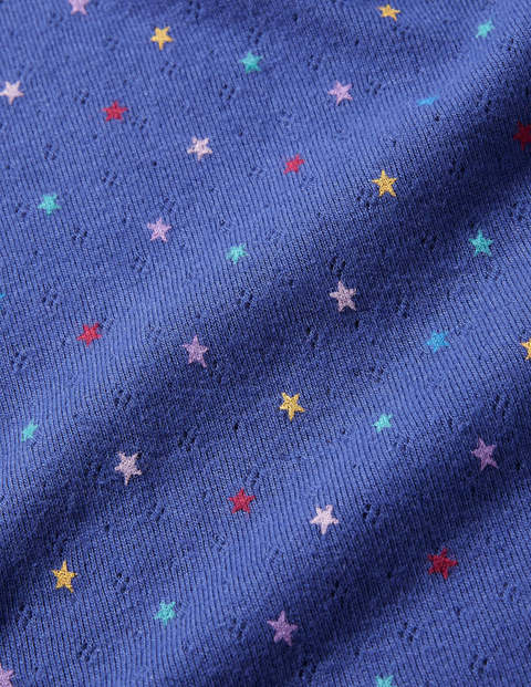 Supersoft Pointelle T-shirt - Starboard Multi Little Star Supersoft Pointelle T-shirt - Starboard Multi Little Star