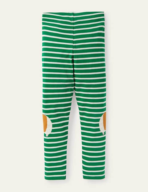 Fun Appliqué Leggings - Green/ Ivory Guinea Pigs Fun Appliqué Leggings - Green/ Ivory Guinea Pigs