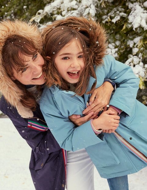 Cosy Waterproof Parka - Soft Bluebell Cosy Waterproof Parka - Soft Bluebell