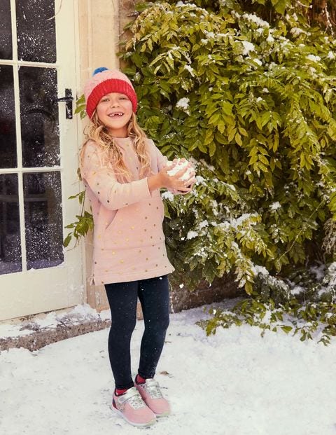Foil Spot Sweatshirt Tunic - Chalky Pink Foil Spot Foil Spot Sweatshirt Tunic - Chalky Pink Foil Spot