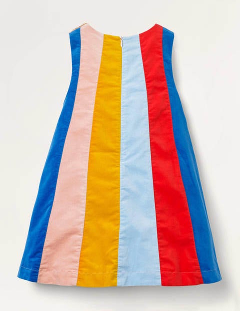 Sparkle Bow Rainbow Dress - Rockabilly Red Multi Stripe Sparkle Bow Rainbow Dress - Rockabilly Red Multi Stripe