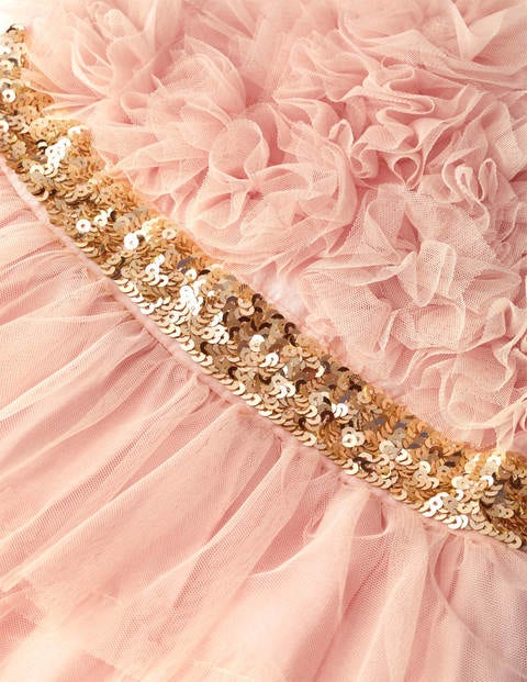 Gerüschtes Tüll-Partykleid - Provence-Altrosa Gerüschtes Tüll-Partykleid - Provence-Altrosa