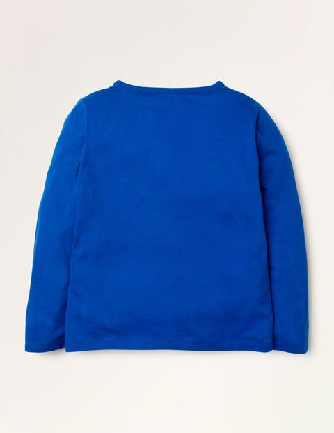 Weihnachtliches Oberteil mit aufklappbaren Elementen - Blau, Weihnachtsmann Weihnachtliches Oberteil mit aufklappbaren Elementen - Blau, Weihnachtsmann