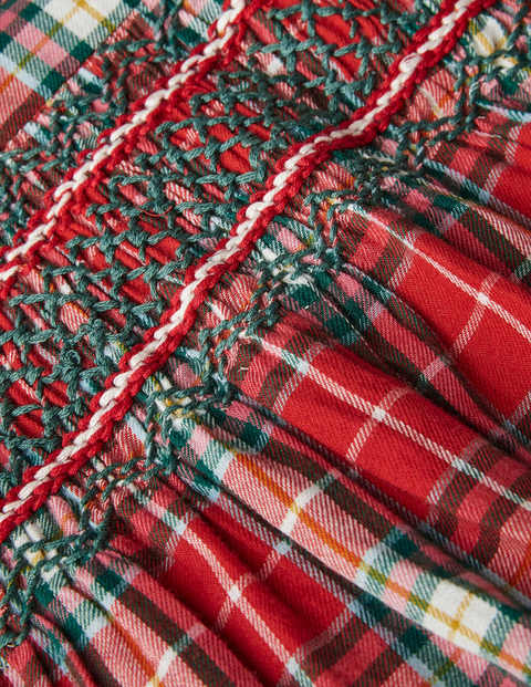 Check Smocked Dress - Rockabilly Red and Pink Check Check Smocked Dress - Rockabilly Red and Pink Check