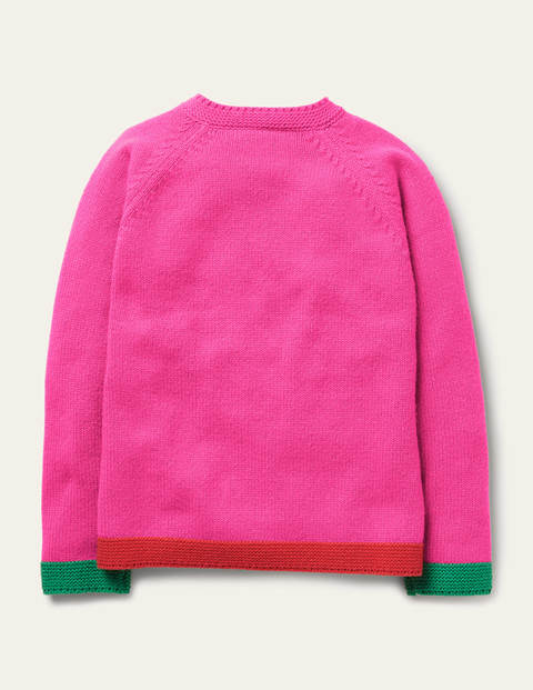 Festlicher Pullover mit Weihnachtsbaum - Rosarot Festlicher Pullover mit Weihnachtsbaum - Rosarot