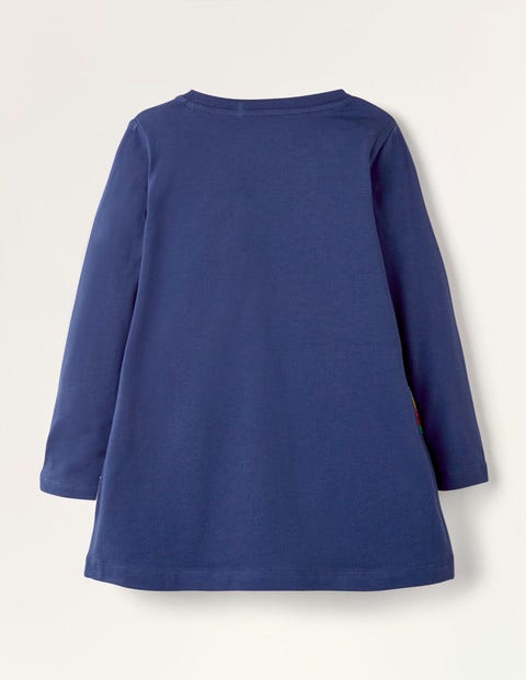 Festive Scene Appliqué Tunic - Starboard Navy Christmas Festive Scene Appliqué Tunic - Starboard Navy Christmas