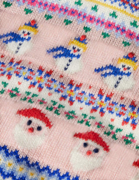Festlicher Fair-Isle-Pullover - Delfinrosa Festlicher Fair-Isle-Pullover - Delfinrosa