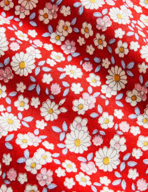 Fun Print Jersey T-Shirt - Cherry Tomato Vintage Daisy Fun Print Jersey T-Shirt - Cherry Tomato Vintage Daisy