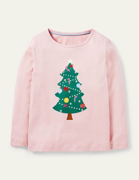 Glow-in-dark T-shirt - Boto Pink Christmas Tree Glow-in-dark T-shirt - Boto Pink Christmas Tree