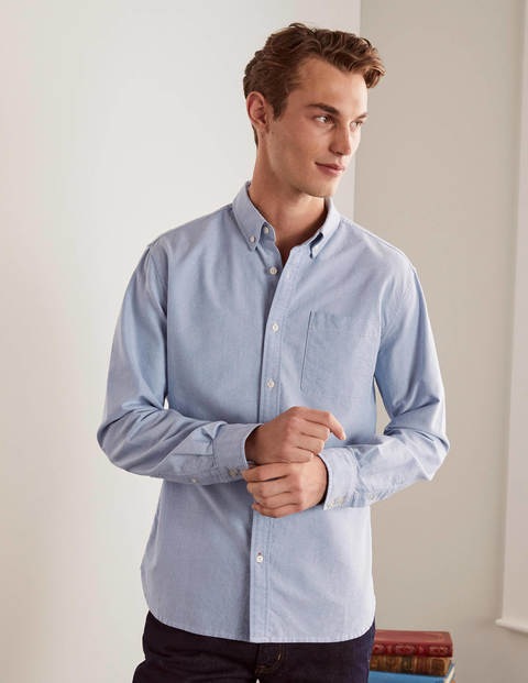 Slim Fit Oxford Shirt - Blue Slim Fit Oxford Shirt - Blue