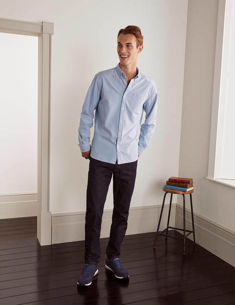 Slim Fit Oxford Shirt - Blue Slim Fit Oxford Shirt - Blue