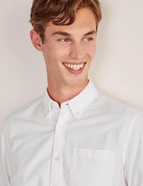 Slim Fit Oxford Shirt - White | Boden US