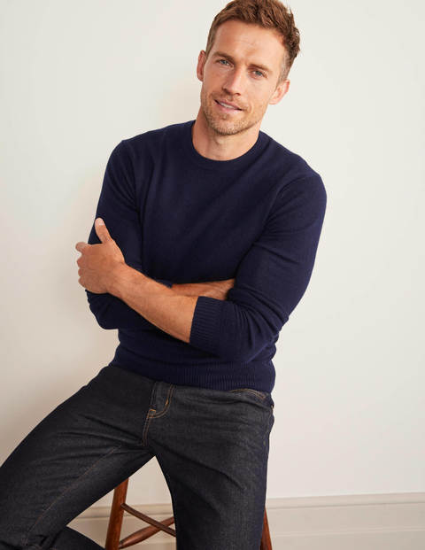 Cashmere Crew Neck - Navy Cashmere Crew Neck - Navy