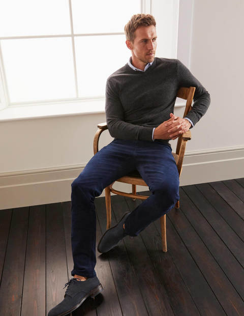 Cashmere V-neck - Dark Grey Marl Cashmere V-neck - Dark Grey Marl