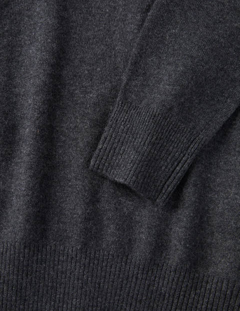Pull col V en cachemire - Gris foncé chiné Pull col V en cachemire - Gris foncé chiné
