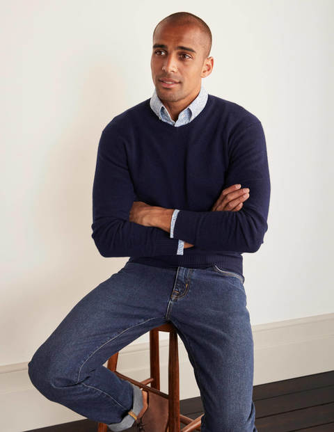 Cashmere V-neck - Navy Cashmere V-neck - Navy