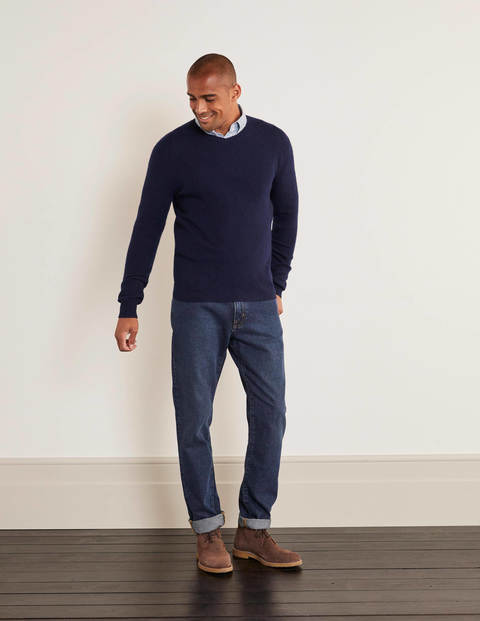 Cashmere V-neck - Navy Cashmere V-neck - Navy