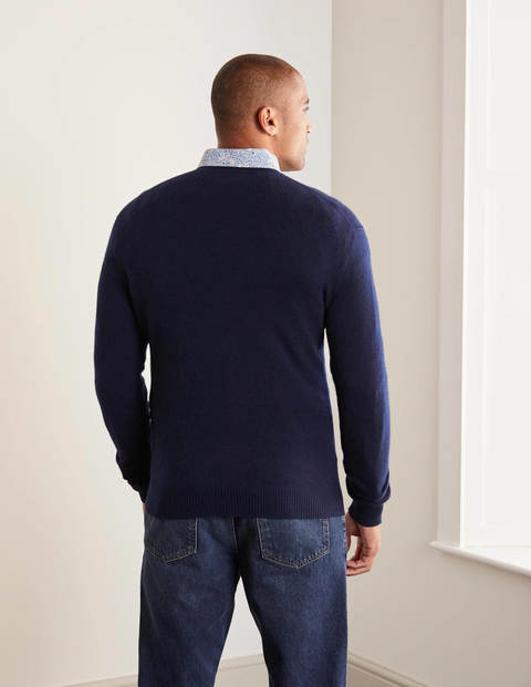 Cashmere V-neck - Navy Cashmere V-neck - Navy