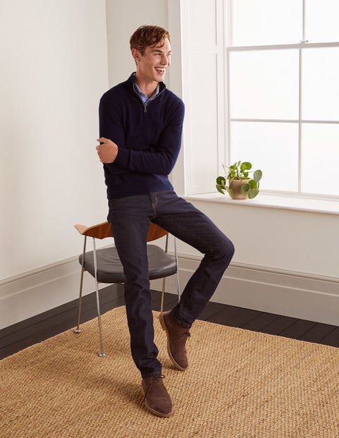 Cashmere Half-Zip - Navy Cashmere Half-Zip - Navy