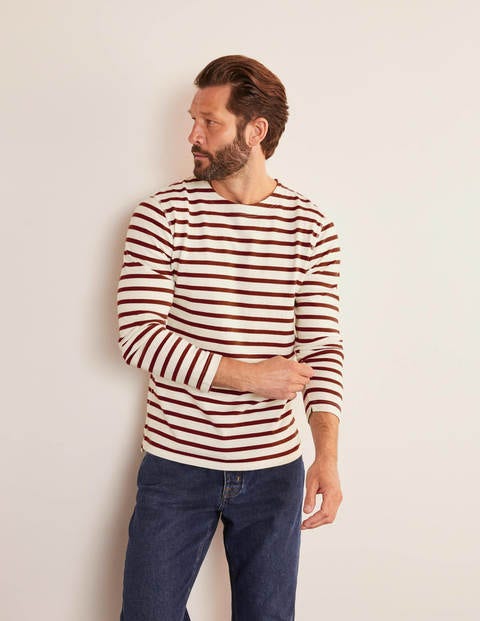 Midweight Chichester Mariner - Ecru/Merlot Red Stripe Midweight Chichester Mariner - Ecru/Merlot Red Stripe