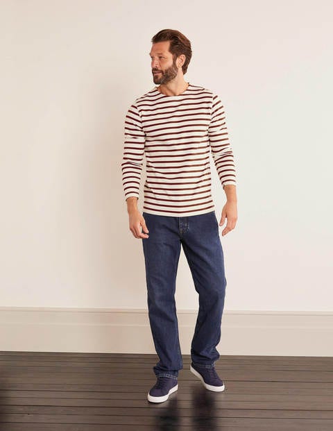 Midweight Chichester Mariner - Ecru/Merlot Red Stripe Midweight Chichester Mariner - Ecru/Merlot Red Stripe