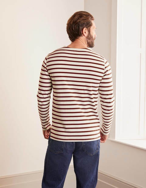 Midweight Chichester Mariner - Ecru/Merlot Red Stripe Midweight Chichester Mariner - Ecru/Merlot Red Stripe