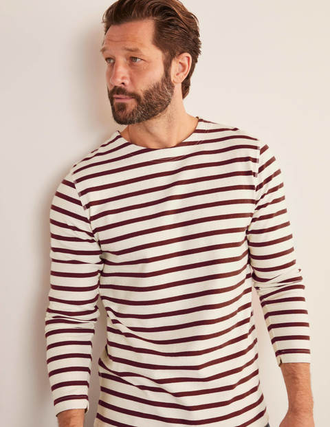 Midweight Chichester Mariner - Ecru/Merlot Red Stripe Midweight Chichester Mariner - Ecru/Merlot Red Stripe