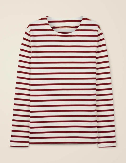 Midweight Chichester Mariner - Ecru/Merlot Red Stripe Midweight Chichester Mariner - Ecru/Merlot Red Stripe